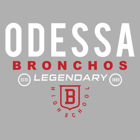 Odessa High School Sports Grey Classic Hoodie 03