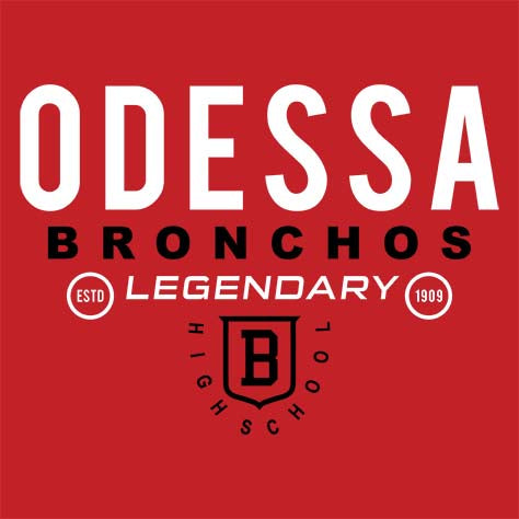 Odessa High School Red Classic Hoodie 03