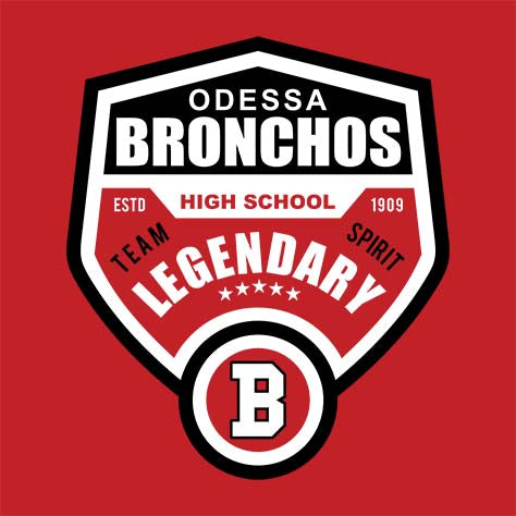 Odessa High School Red Classic T-shirt 14