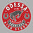 Close-up view of Odessa High School Bronchos Unisex 3/4 Sleeve Raglan T-shirt 215