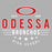 Close-up view of Odessa High School Bronchos Unisex 3/4 Sleeve Raglan T-shirt 217