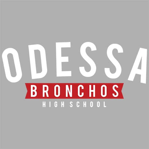 Odessa High School Sports Grey Classic Hoodie 21