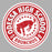 Close-up view of Odessa High School Bronchos Unisex 3/4 Sleeve Raglan T-shirt 220