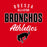 Close-up view of Odessa High School Bronchos Women's Red SoftStyle T-shirt 034