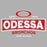 Close-up view of Odessa High School Bronchos Grey Classic Unisex T-shirt 202