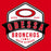 Close-up view of Odessa High School Bronchos Red Classic Unisex T-shirt 209