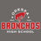 Close-up view of Odessa High School Bronchos Dark Grey Classic Unisex T-shirt 222