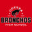 Close-up view of Odessa High School Bronchos Women's Red SoftStyle T-shirt 222