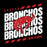 Close-up view of Odessa High School Bronchos Women's Black SoftStyle T-shirt 223