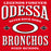 Close-up view of Odessa High School Bronchos Red Classic Unisex T-shirt 230