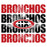 Close-up view of Odessa High School Bronchos Unisex 3/4 sleeve Raglan T-shirt 233
