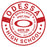 Close-up view of Odessa High School Bronchos Unisex 3/4 sleeve Raglan T-shirt 239