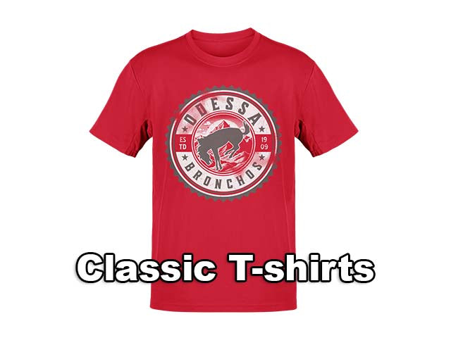 Classic T-shirts for Odessa High School Bronchos