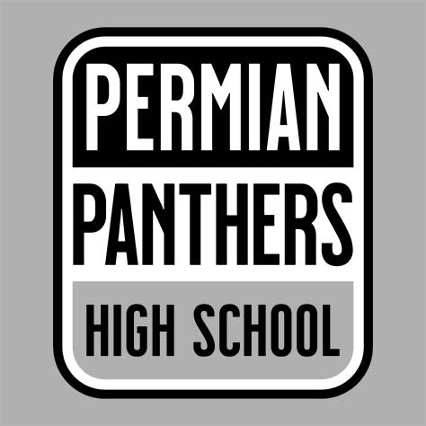 Permian High School Women's Sports Grey T-shirt 01