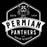 Close-up view of Permian High School Panthers Unisex 3/4 sleeve Raglan T-shirt 209