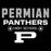 Close-up view of Permian High School Panthers Black Classic Unisex T-shirt 003