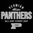 Close-up view of Permian High School Panthers Black Classic Unisex T-shirt 040