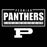 Close-up view of Permian High School Panthers Black Classic Unisex T-shirt 049