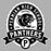 Close-up view of Permian High School Panthers Unisex 3/4 sleeve Raglan T-shirt 212