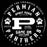 Black t-shirt with white text and graphics featuring 'Permin Panthers' design. classic t-shirt design 214
