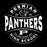 Close-up view of Permian High School Panthers Unisex 3/4 sleeve Raglan T-shirt 218