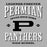 Close-up view of Permian High School Panthers Grey Classic Unisex T-shirt 230