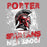 Close-up view of Porter High School Spartans Unisex 3/4 Sleeve Raglan T-shirt 205