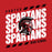 Close-up view of Porter High School Spartans Red Classic Unisex T-shirt 223