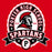 Close-up view of Porter High School Spartans Red Classic Unisex T-shirt 212