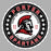 Porter Spartans logo with Spartan helmet design on a gray background - raglan t-shirt design 216