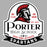 Porter High School Spartans logo with a Spartan helmet on a gray background - raglan t-shirt design 219