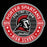 Porter Spartans High School logo with Spartan helmet design on a black background - raglan t-shirt design 224