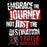 Motivational quote with a school logo on a black background - embrace the journey, not just the destination - women's t-shirt design 232