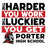 Motivational quote with a school logo, 'The Harder You Work, The Luckier You Get', Porter High School. - Spartans raglan t-shirt design 238