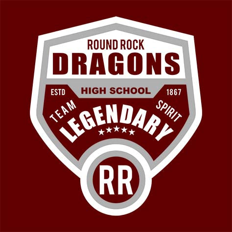 Round Rock High School Maroon Classic T-shirt 14