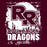 Close-up view of Round Rock High School Dragons Maroon Classic Unisex T-shirt 202