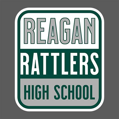 Reagan High School Rattlers Dark Heather Classic T-shirt 01