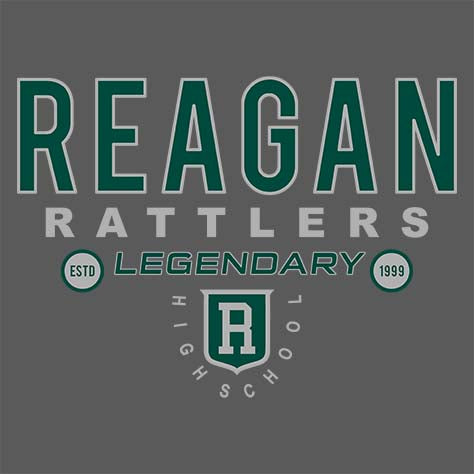 Reagan High School Rattlers Dark Heather Classic T-shirt 03