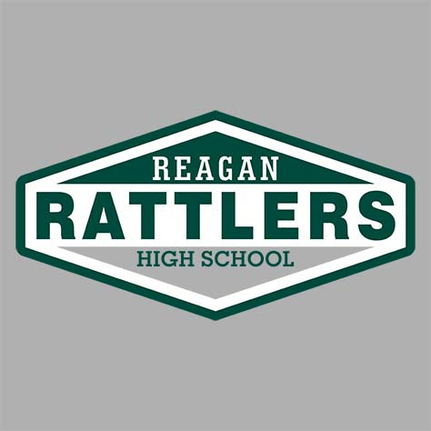 Reagan High School Rattlers Women's Sports Grey T-shirt 09