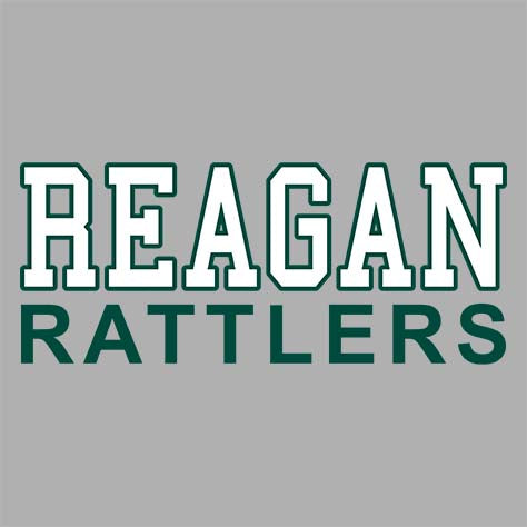 Reagan High School Rattlers Sports Grey Classic Hoodie 10