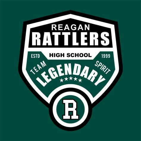 Reagan Rattlers High School Premium Evergreen T-shirt 14