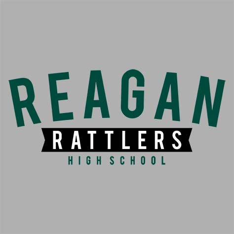 Reagan High School Rattlers Women's Sports Grey T-shirt 21