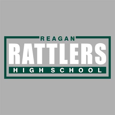 Reagan High School Rattlers Sports Grey Classic T-shirt 49