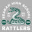 Close-up view of Reagan High School Rattlers Grey Classic Unisex T-shirt 208