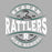 Close-up view of Reagan High School Rattlers Grey Classic Unisex T-shirt 223