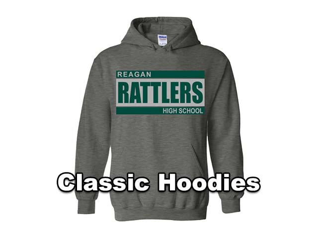 Classic Hoodies - Reagan High School Rattlers