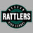 Close-up view of Reagan High School Rattlers Unisex 3/4 sleeve Raglan T-shirt 011
