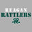 Text 'REAGAN RATTLERS' with a logo on a gray background - classic t-shirt design 017