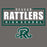 Reagan Rattlers High School logo on a gray background - classic t-shirt design 049