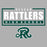 Close-up view of Reagan High School Rattlers Women's Grey SoftStyle T-shirt 049